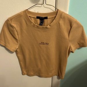 Offline cute tan shirt